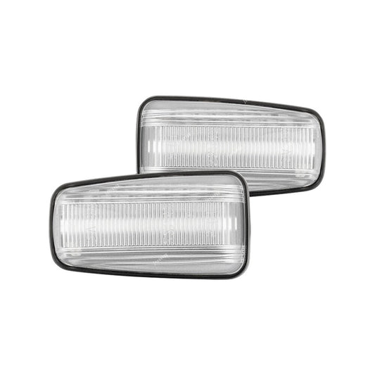 Pair LED Side Marker Indicator Light Repeater Clear Fit for Peugeot 106 806 for Fiat Q