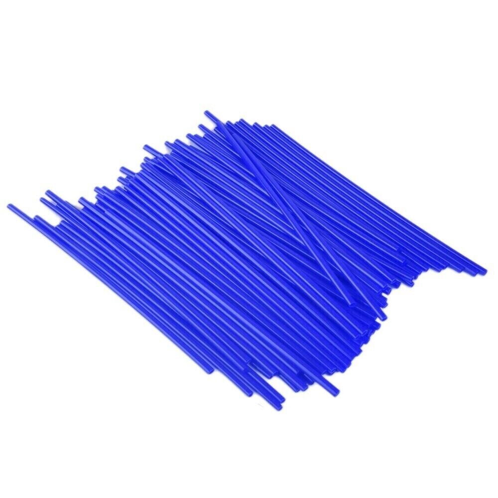 72pcs Deep Blue Wheel Spoke Wraps Rim Covers Skins for Dirt Bikes Motorcycle New n