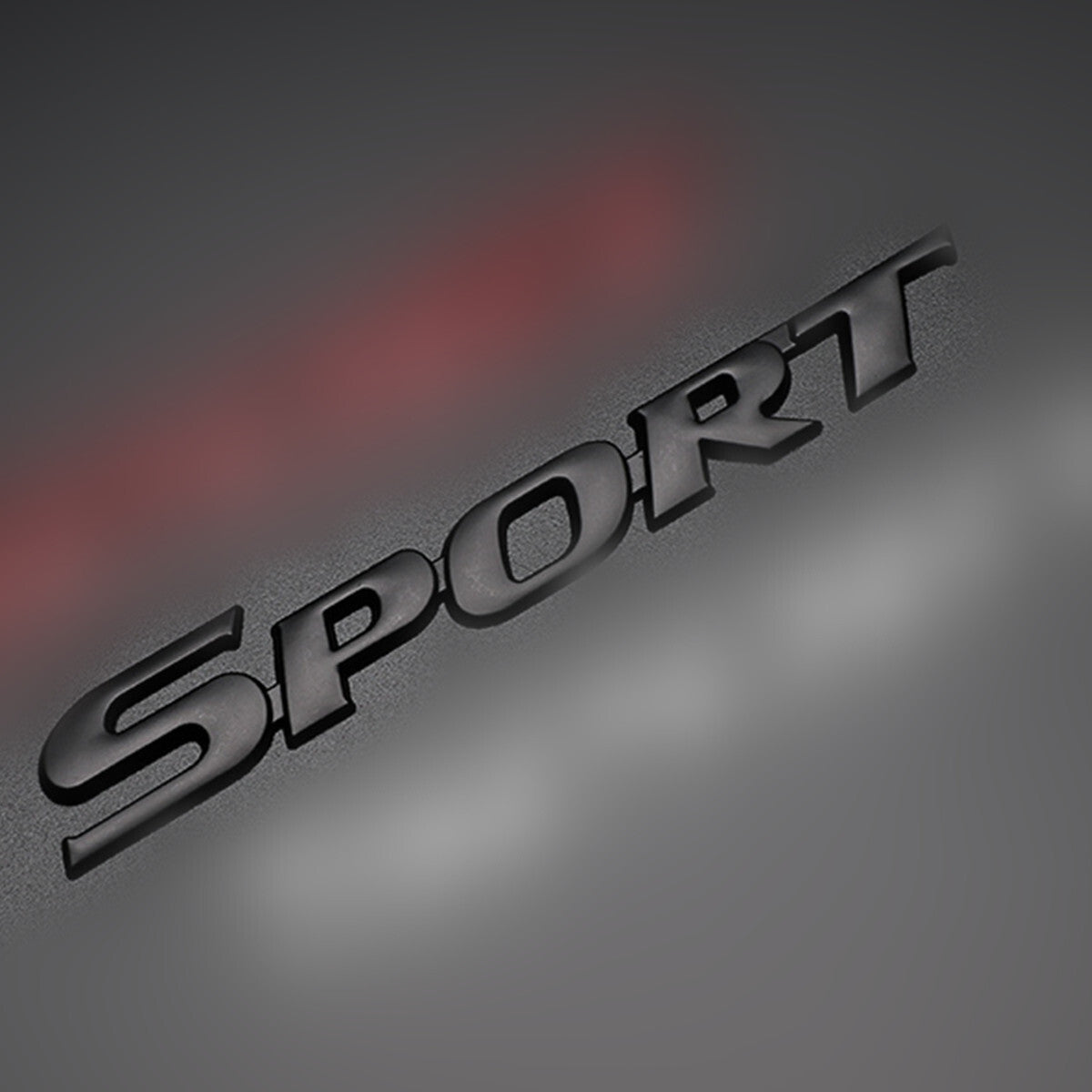 Black Metal Sport Badge Emblem Sticker Fits for Car Fender Trunk Tailgate Decals