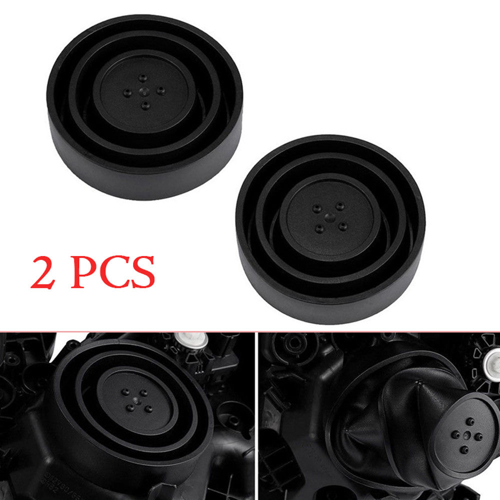 2-Piece Universal Sealing Cap Dust Cover, Available in 5 Sizes, Suitable for Automotive Headlights, LED, and HID Light Kits n