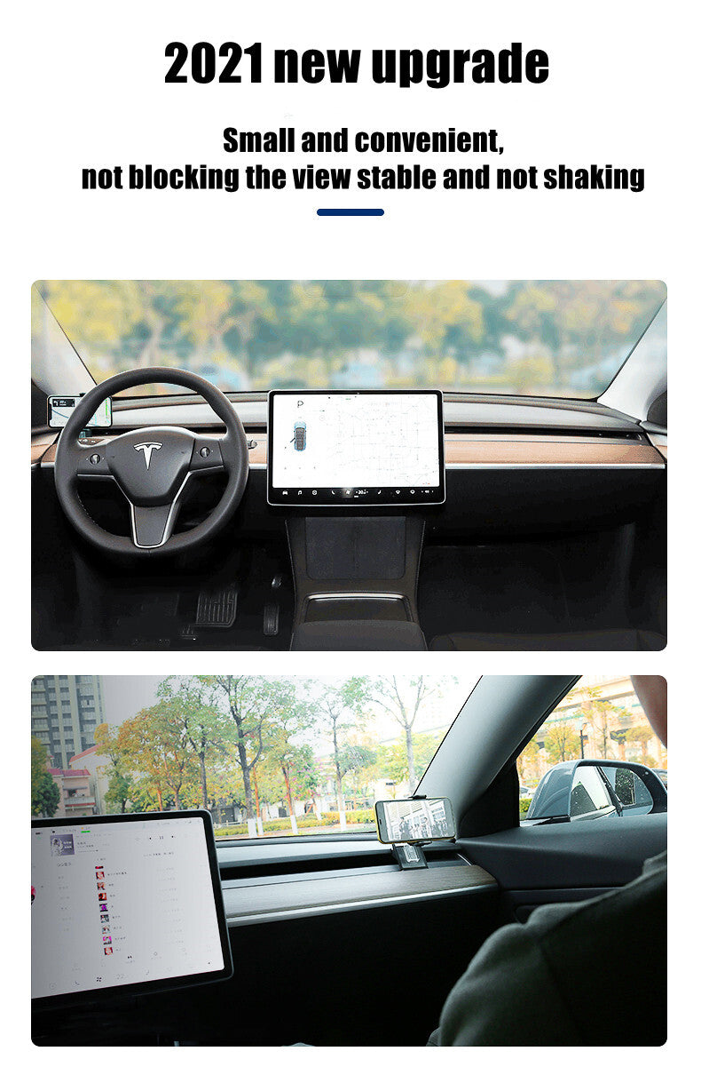 Car phone holder compatible with Model 3 (2018-2021) navigation mount. n