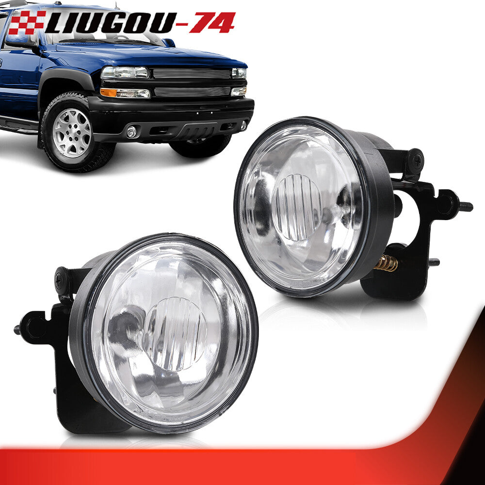 Fog Lights Fit 2004 - 2006 for Suburban Tahoe Z71 Driver Bumper Clear Lights - v