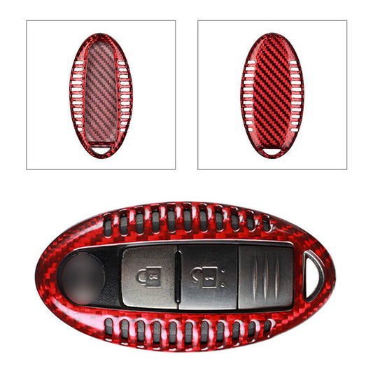 1 piece carbon fiber car remote key shell protective cover suitable for Infiniti Q50 Q60 Q70 QX56