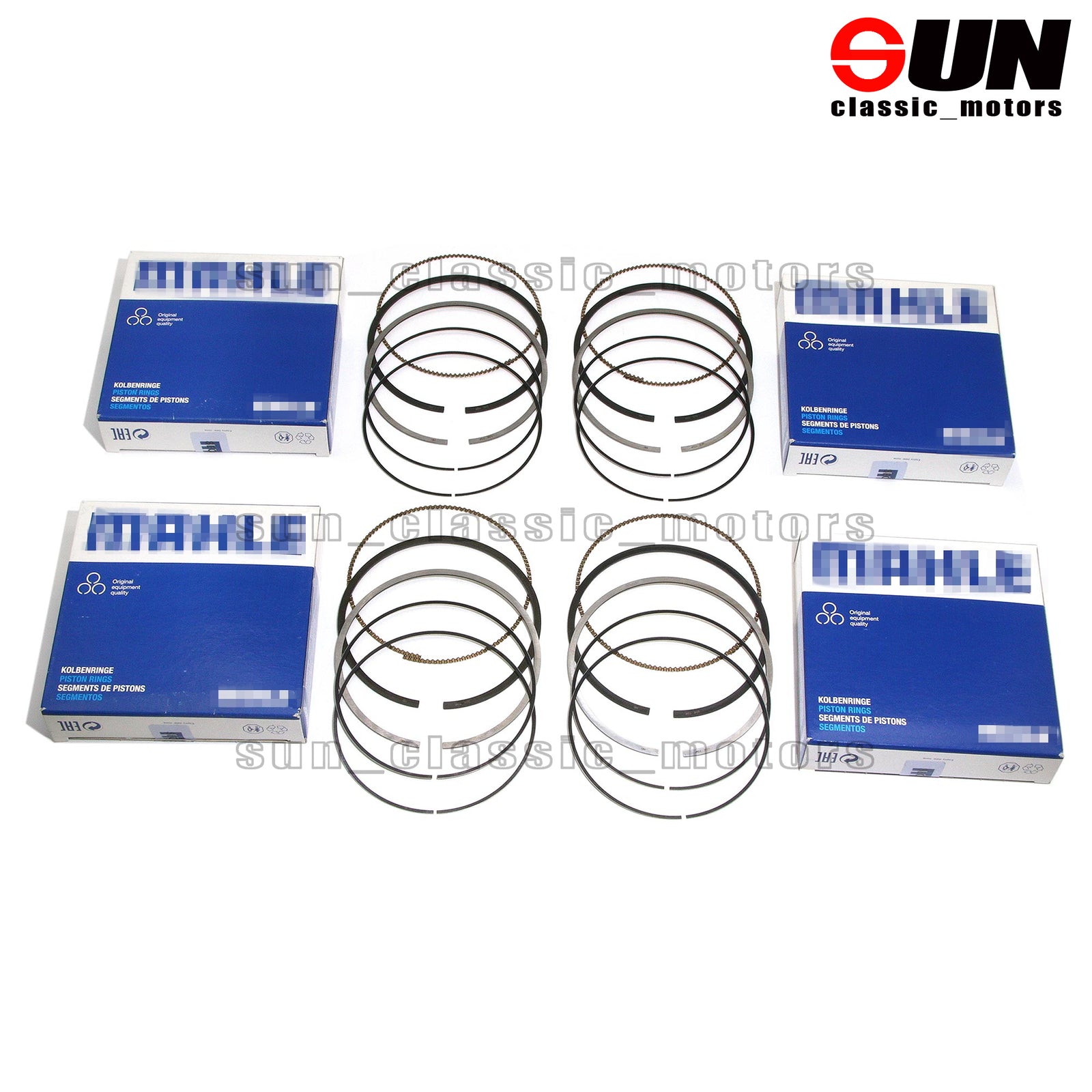 4-Piece Piston Ring Kit STD for MINI 330i Cooper S F30 F56 G20 G30 B46 B48 2.0T-