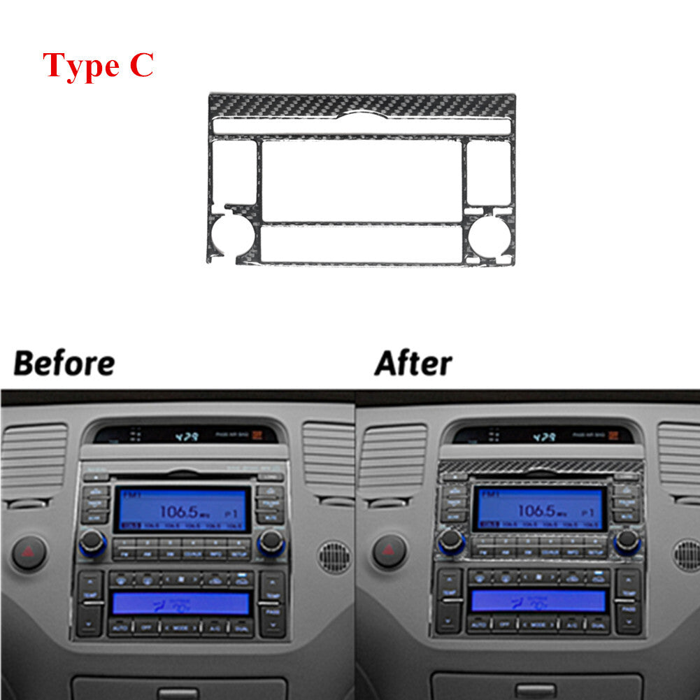 Carbon Fiber Rear Door Handle Frame Cover Trim for Passat 2006-2011 v