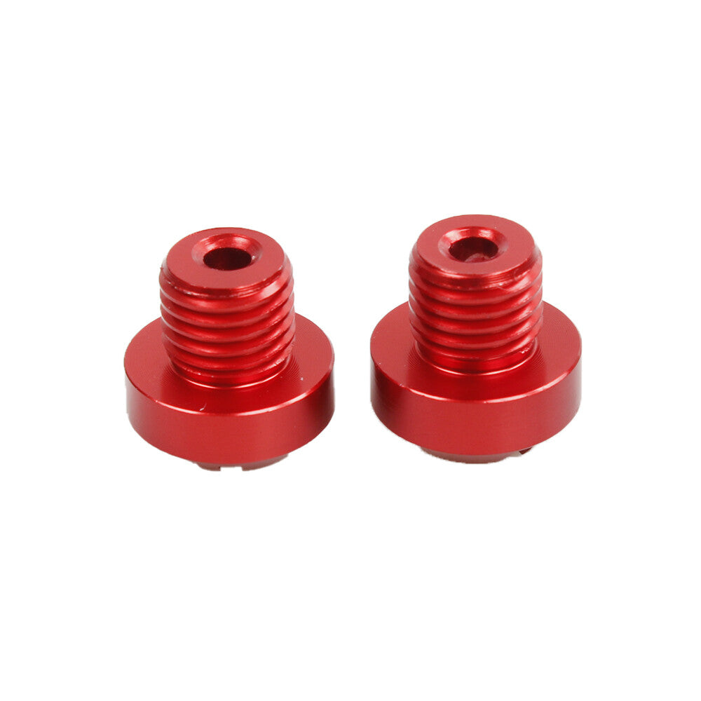 2Pcs Mototcycle Clockwise M101.25 Mirror Hole Plug Screw Mirror Hole Screws Kit Q