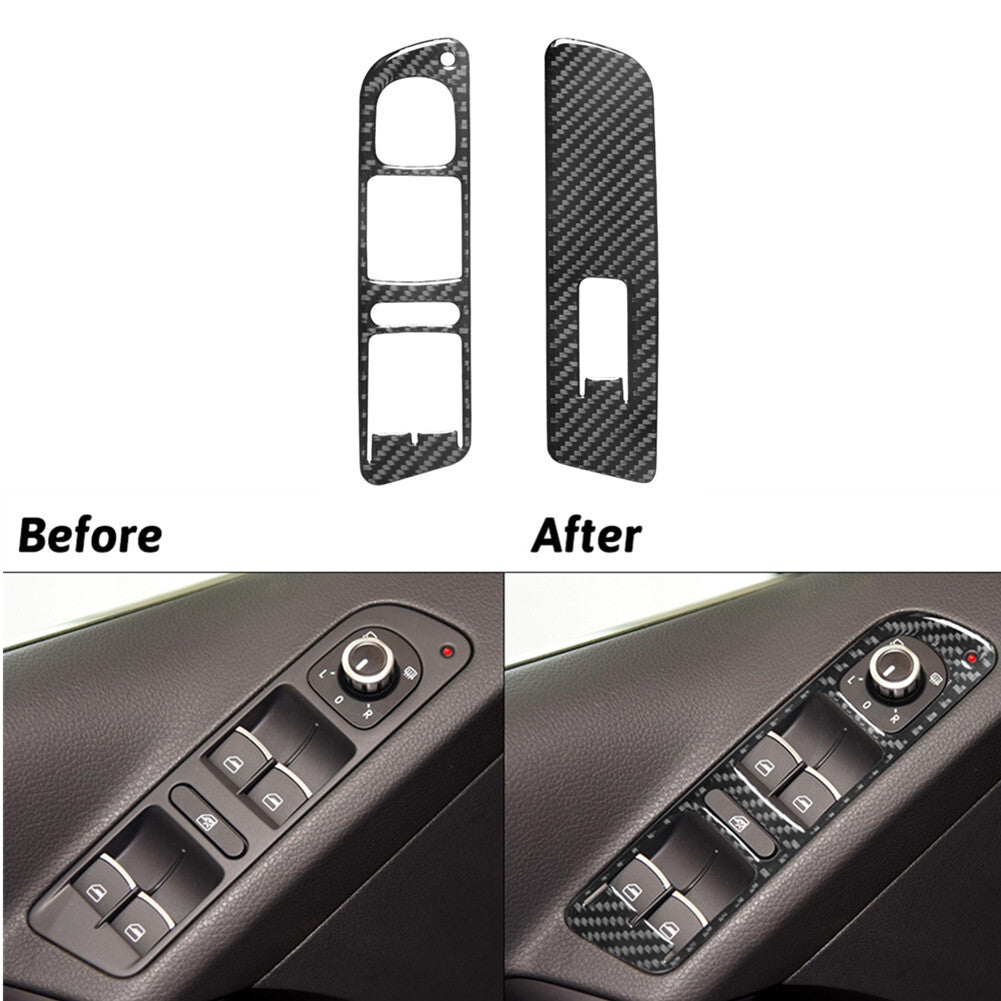 Red Carbon Fiber Left Of Driver Side Dash Cover Trim for Chrysler 200 2011-2014 v