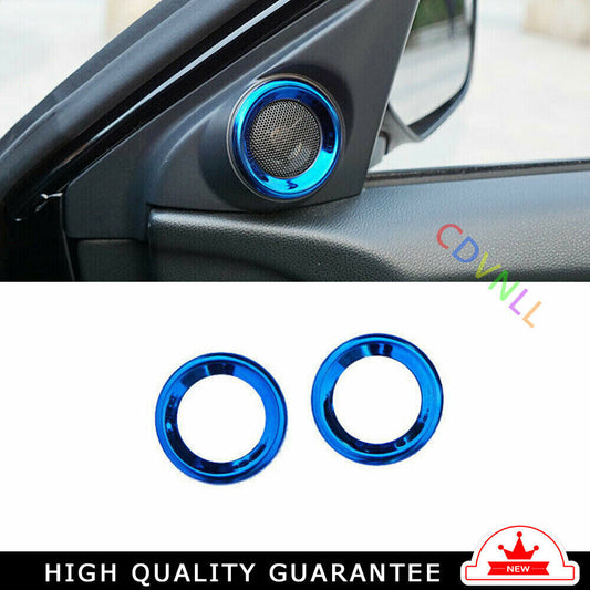A Post Speaker Frame Cover Trim for Honda Accord 9th 2014-2017 Blue Titanium 2X