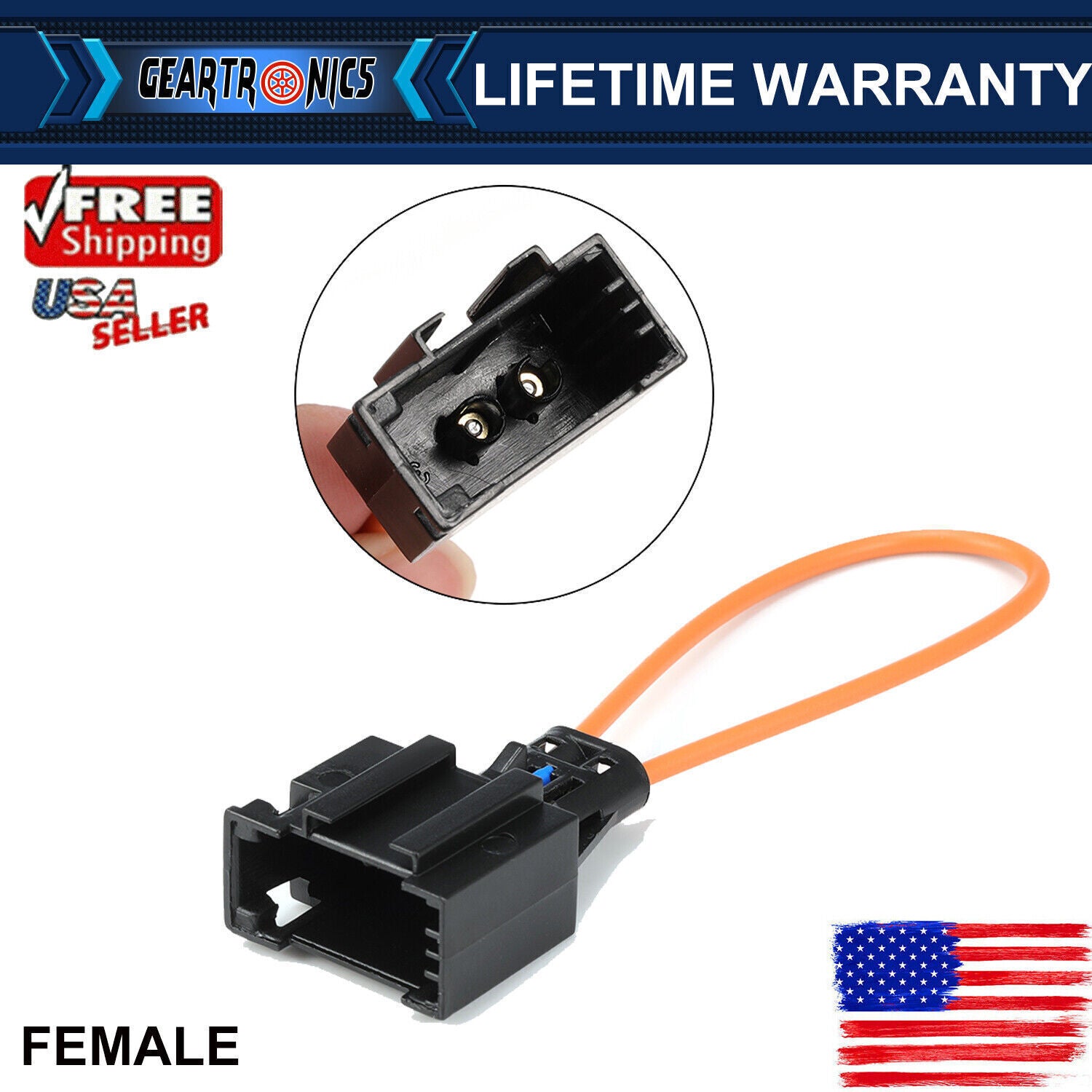 MOST Fiber Optic Optical Loop Bypass Female Adapter fit for Mercedes for BMW for Porsche US