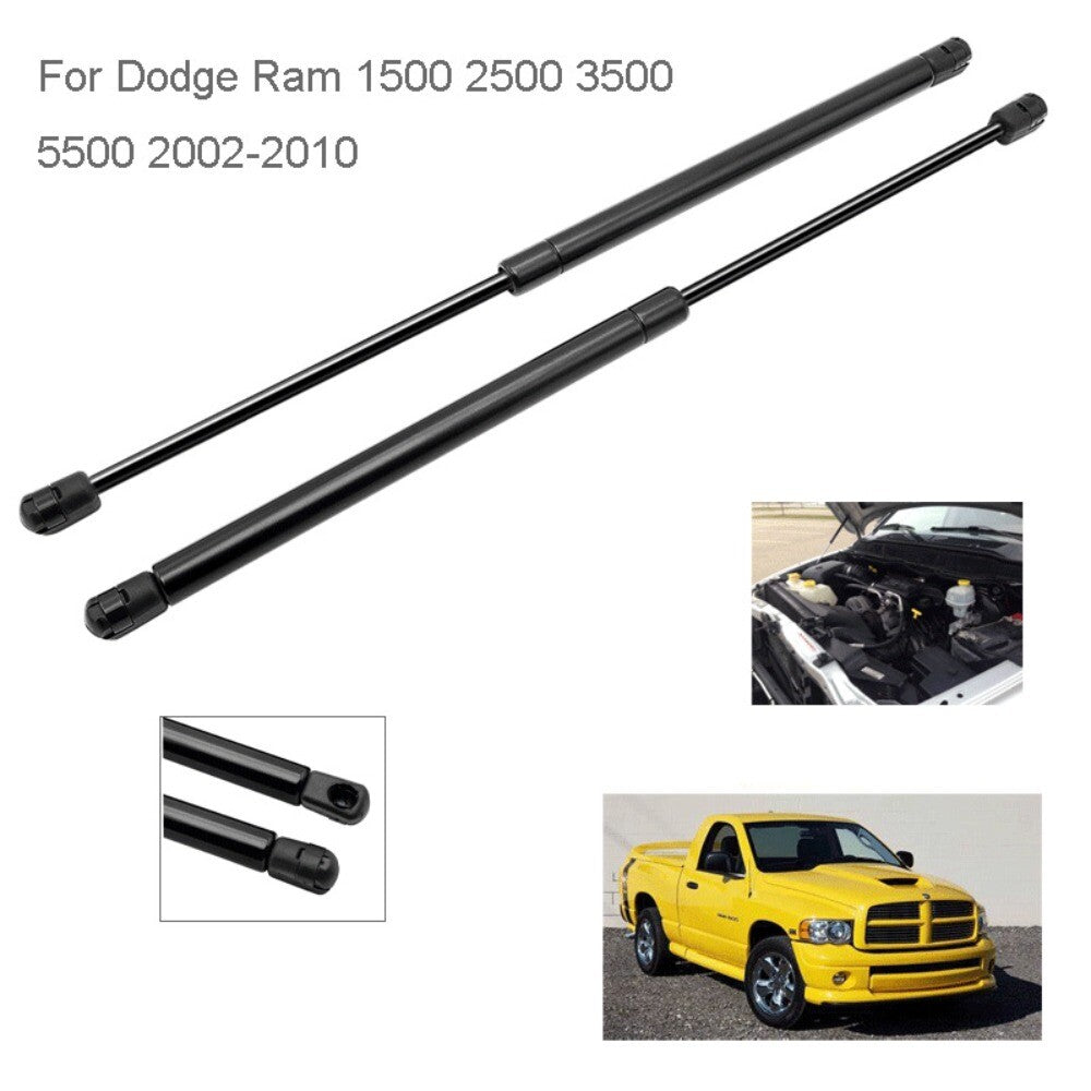 2Front Hood Lift Supports Gas Struts Shocks for Dodge for Ram 1500/2500 02-2010 New n