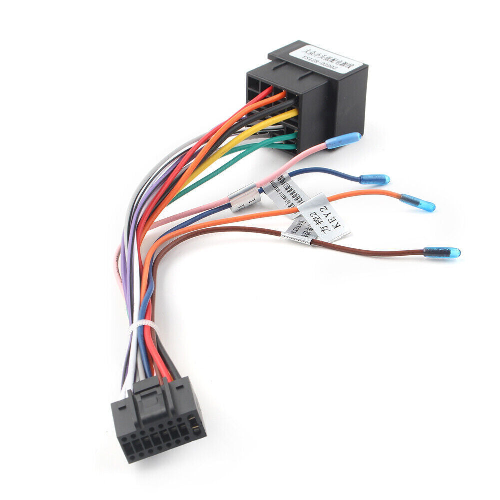 16-pin ISO wiring harness automotive stereo power cable connector adapter for Android - n