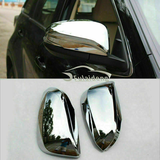 Chrome Rearview Side Door Mirror Cover Cap Trim for Toyota Highlander 2014-2019