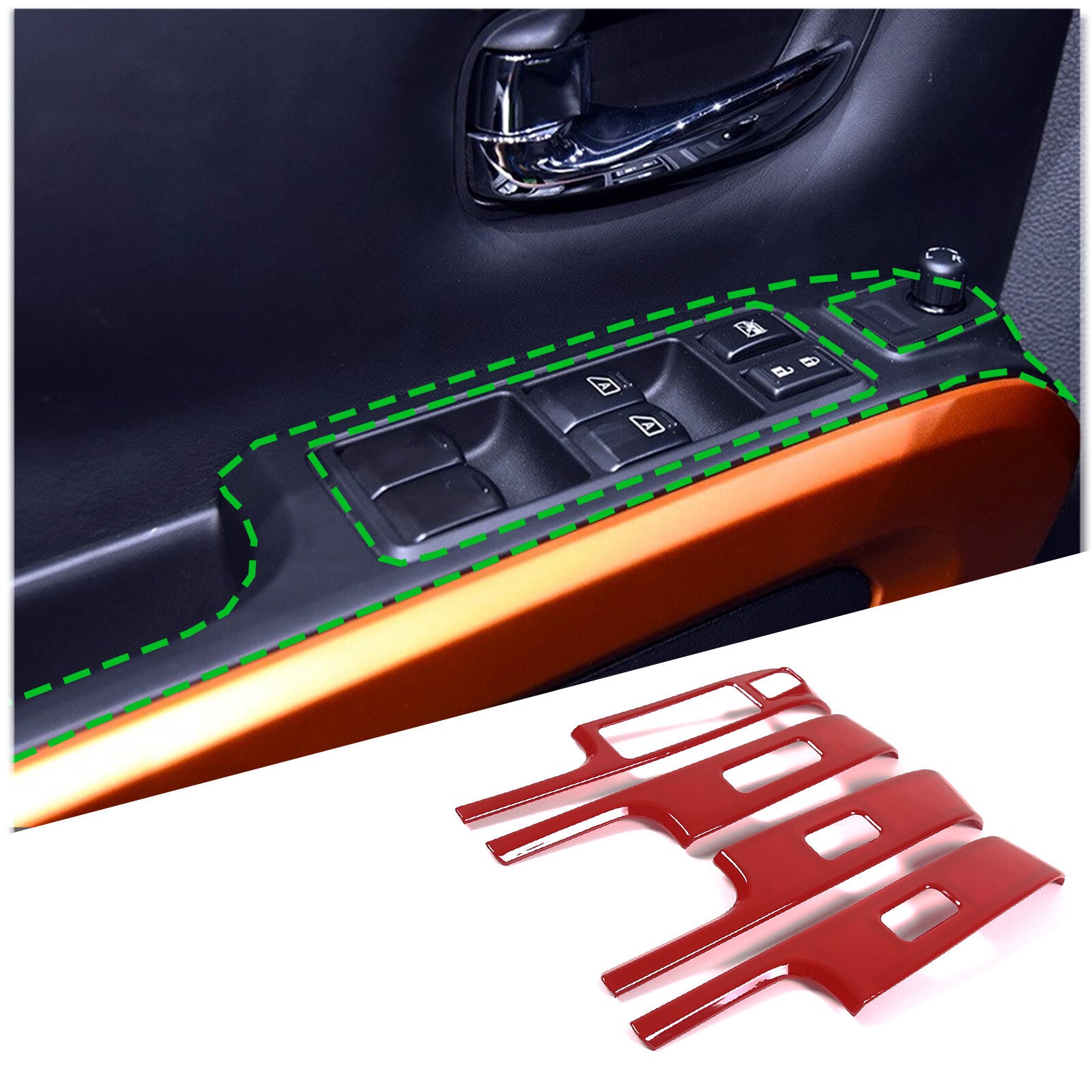 Left Driver Side Car Rear Mirror Cap Cover for Corolla 2007-13- v