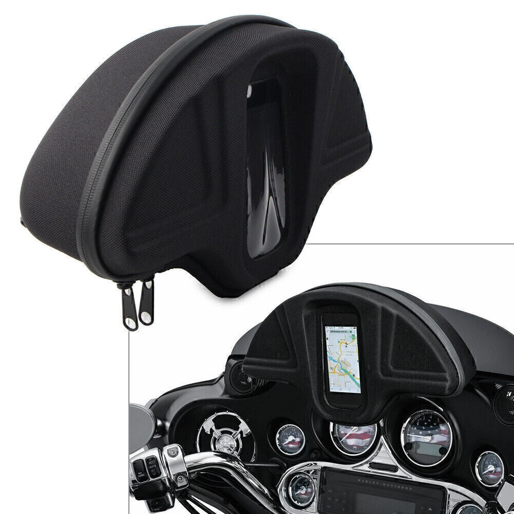 Black Front Batwing Fairing Brow Accent Fit 96-13 for Harley Touring FLHX