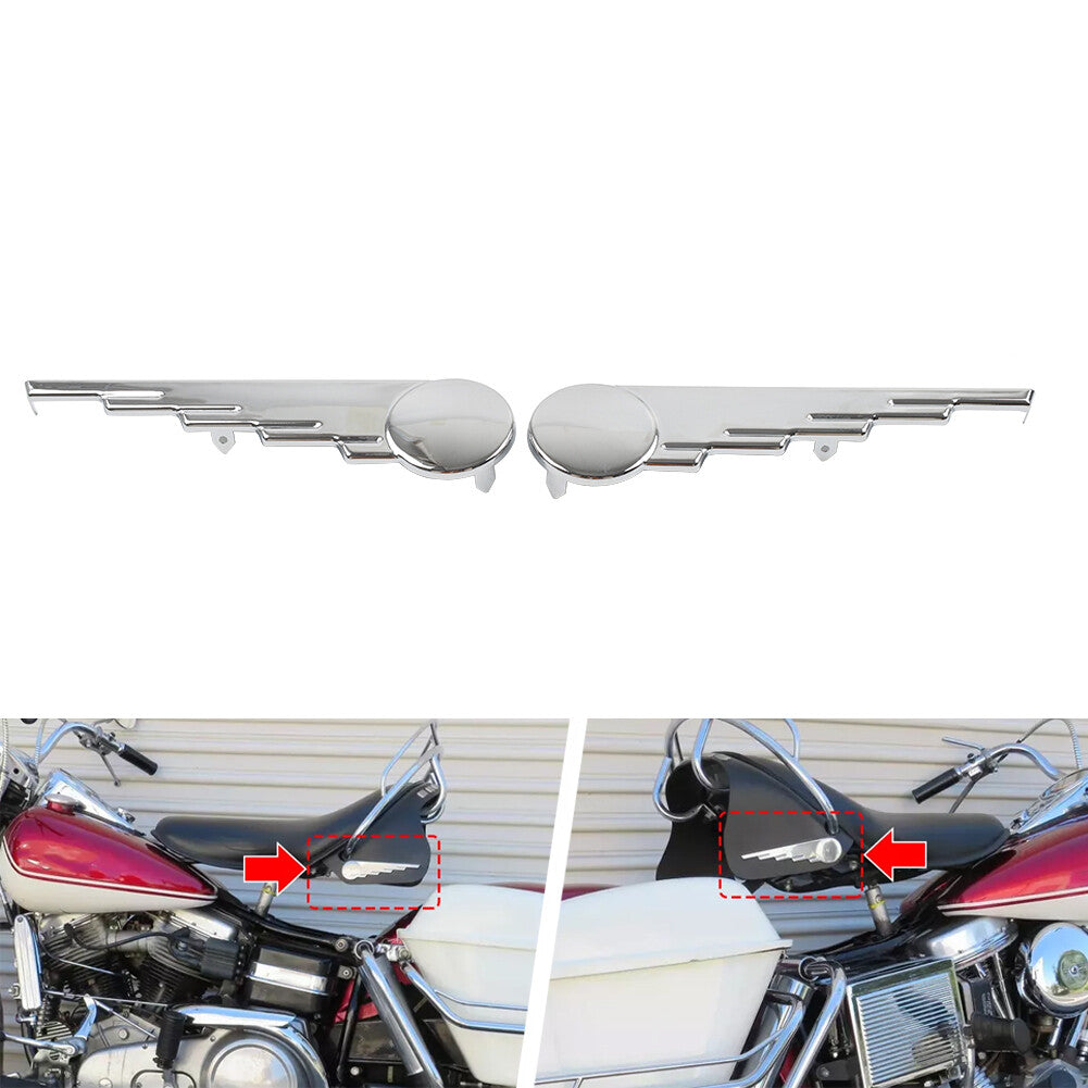 Chrome Saddlebag Trim Speed Ball Wing for Harley Touring Road King Street Glide