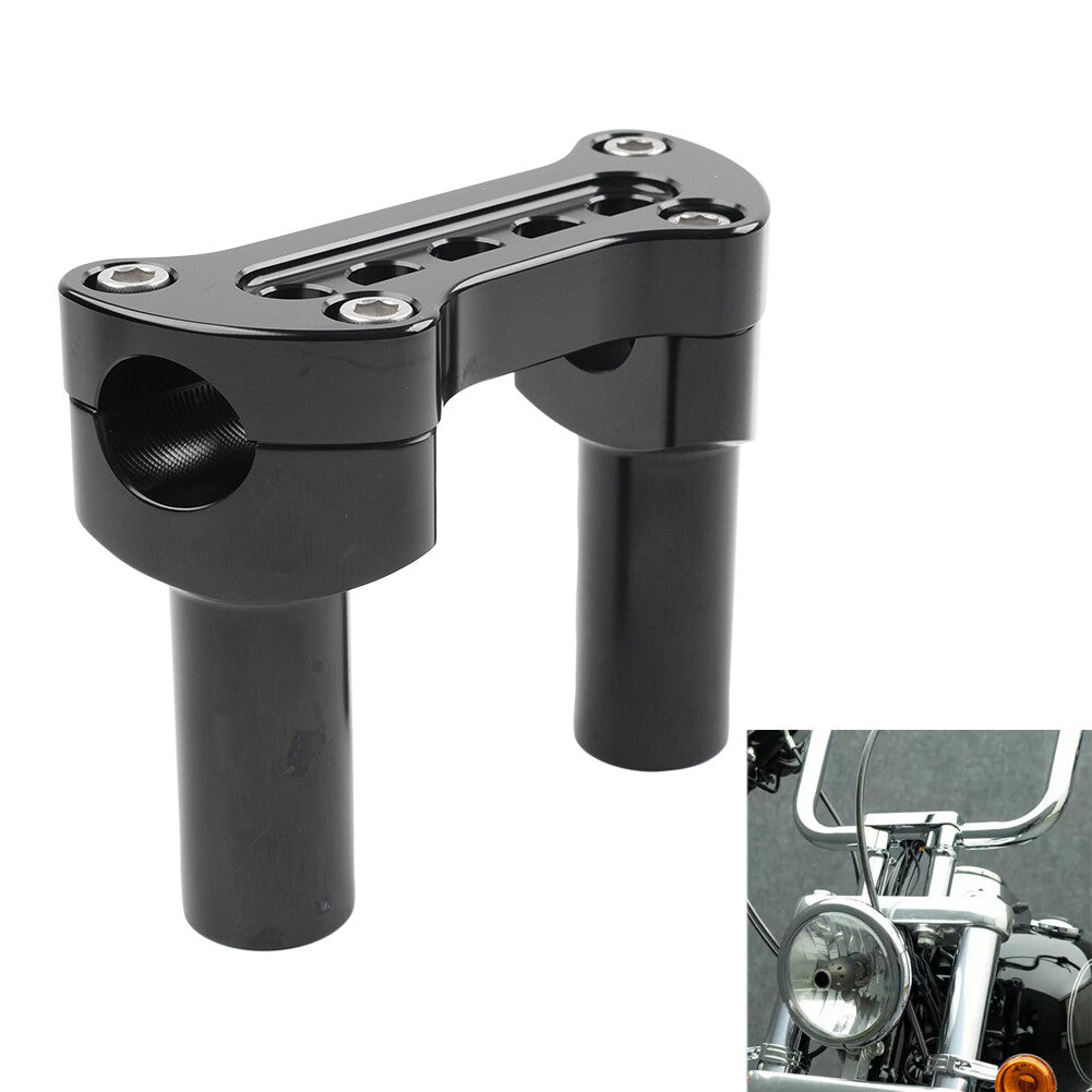 3.5 Handlebar Riser  Top Clamp for Harley Dyna Softail Sportster Street bob
