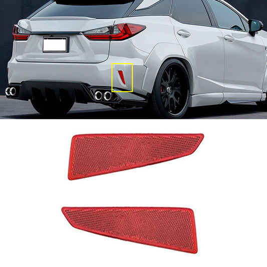 1 Pair for Lexus RX350 RX450 2016-2018 Rear Bumper Reflector light Brake Light v