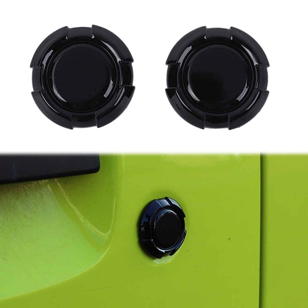 Car Door Lock Key Hole Guard Cover Trim for Suzuki for Jimny 2019-2024 Black ABS