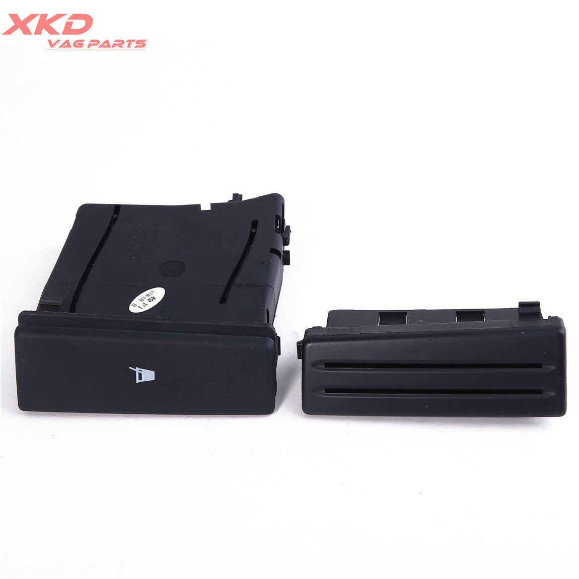 Black Console Cup Holder & Card Slot for VW Polo 9N Q