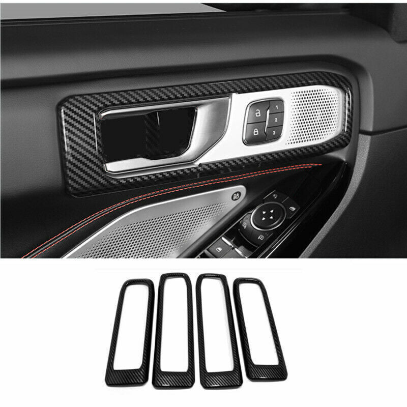 4X for Mazda 6 Atenza 2019-21 Black Titanium Window Lift Switch Panel Cover Trim v