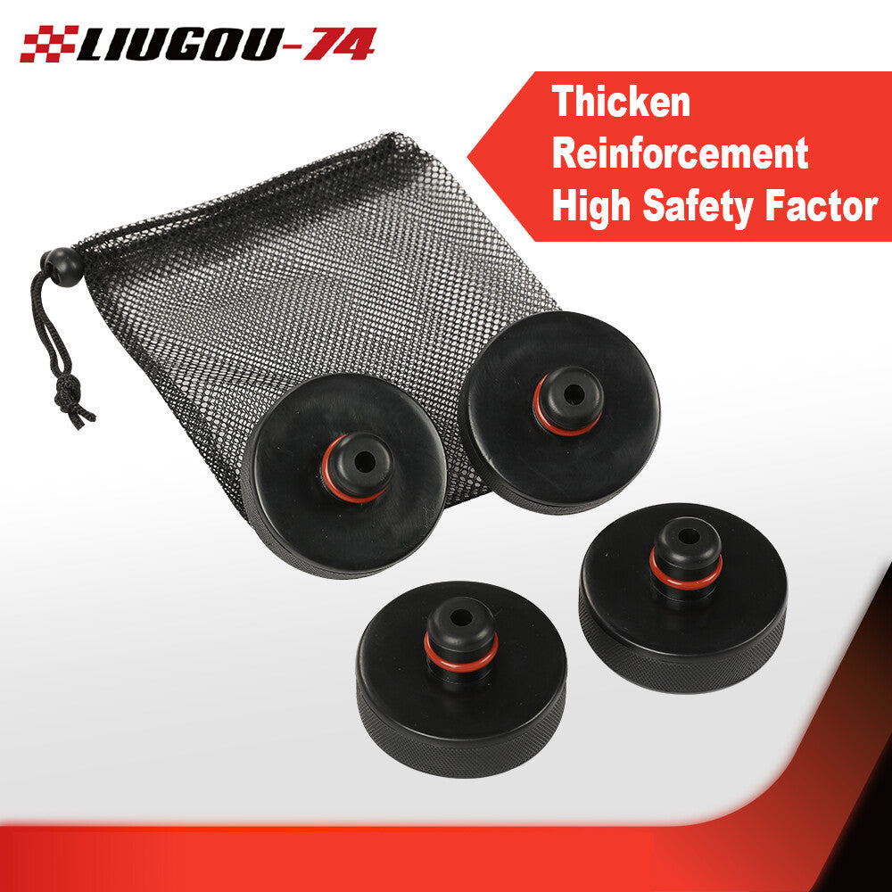 4 Pack for Model 3,Y,S,X Rubber Car Jack Point Lift Adapter Tool - v