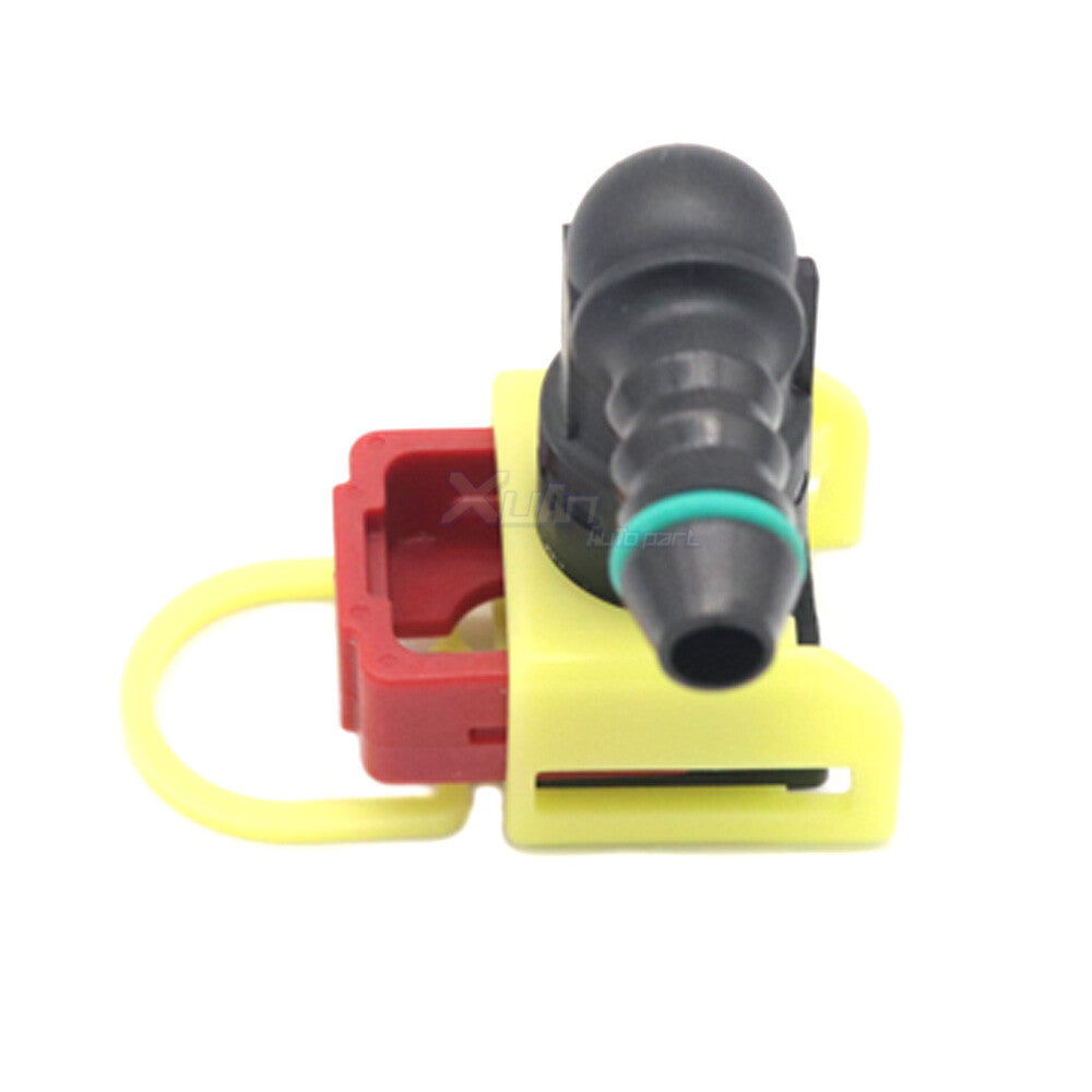 Quick connector for Mazda fuel line, 9.49 mm ID6 8x6 90 degrees 3/8 v