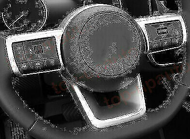 for Nissan Rogue 2021-2022 ABS Silver Steering Wheel Moulding Trim Frame Cover