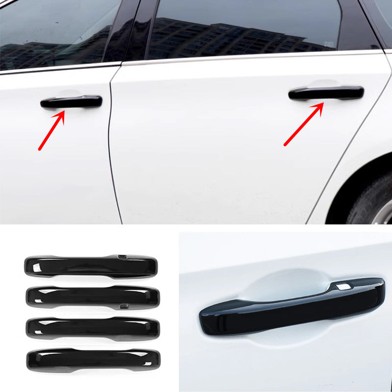 Bright black Front Car Door Handles Cover Trim 4pcs for Honda CRV CR-V 2023 2024 v
