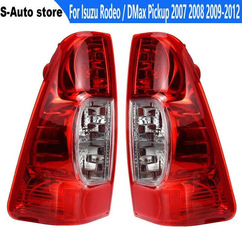 1 Pair for Isuzu Rodeo / DMax Pickup 2007-2012 Tail Light Rear Lamp Reverse Lamp