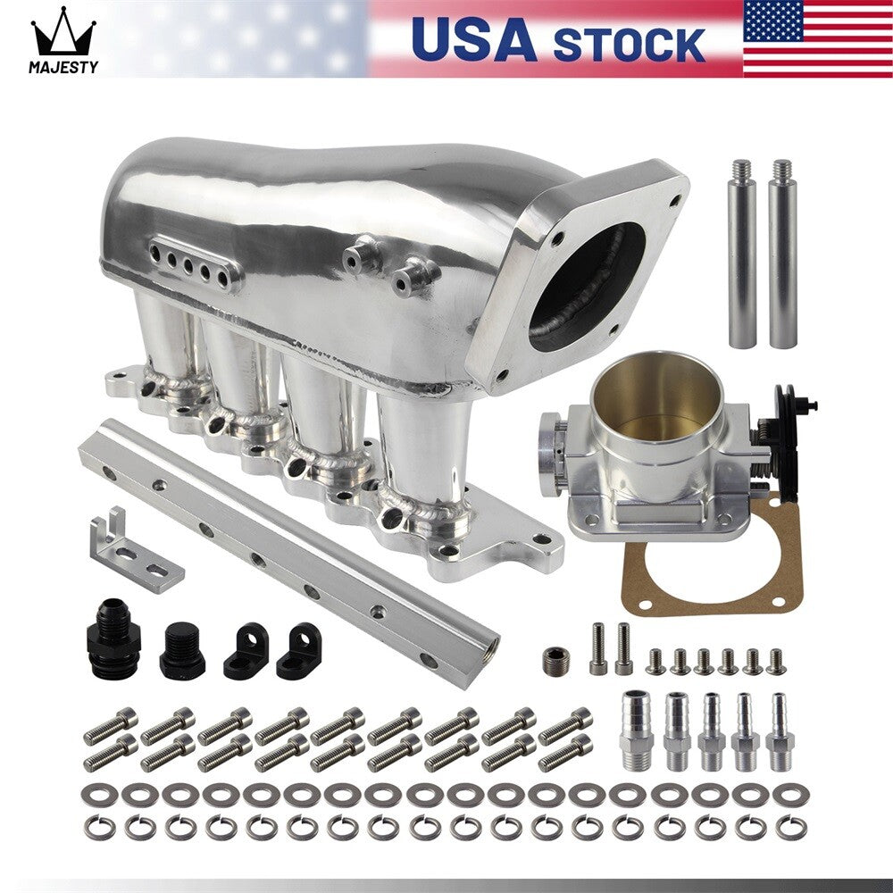 Intake Manifold+Throttle Body+Fuel Rail for Mitsubishi Lancer 4G63 Turbo EVO 4-9