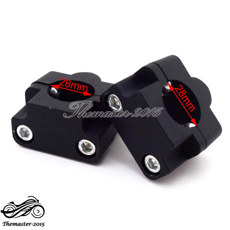 1 1/8 Fat Handle Bar Clamp Risers Taper For ATV for Honda Trx 450r 250r 300ex 400ex Q
