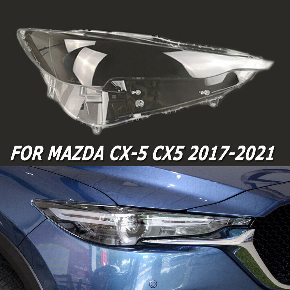 Suitable for Mazda CX-5 2017-2021 headlight lens protective cover, transparent right side (USA).