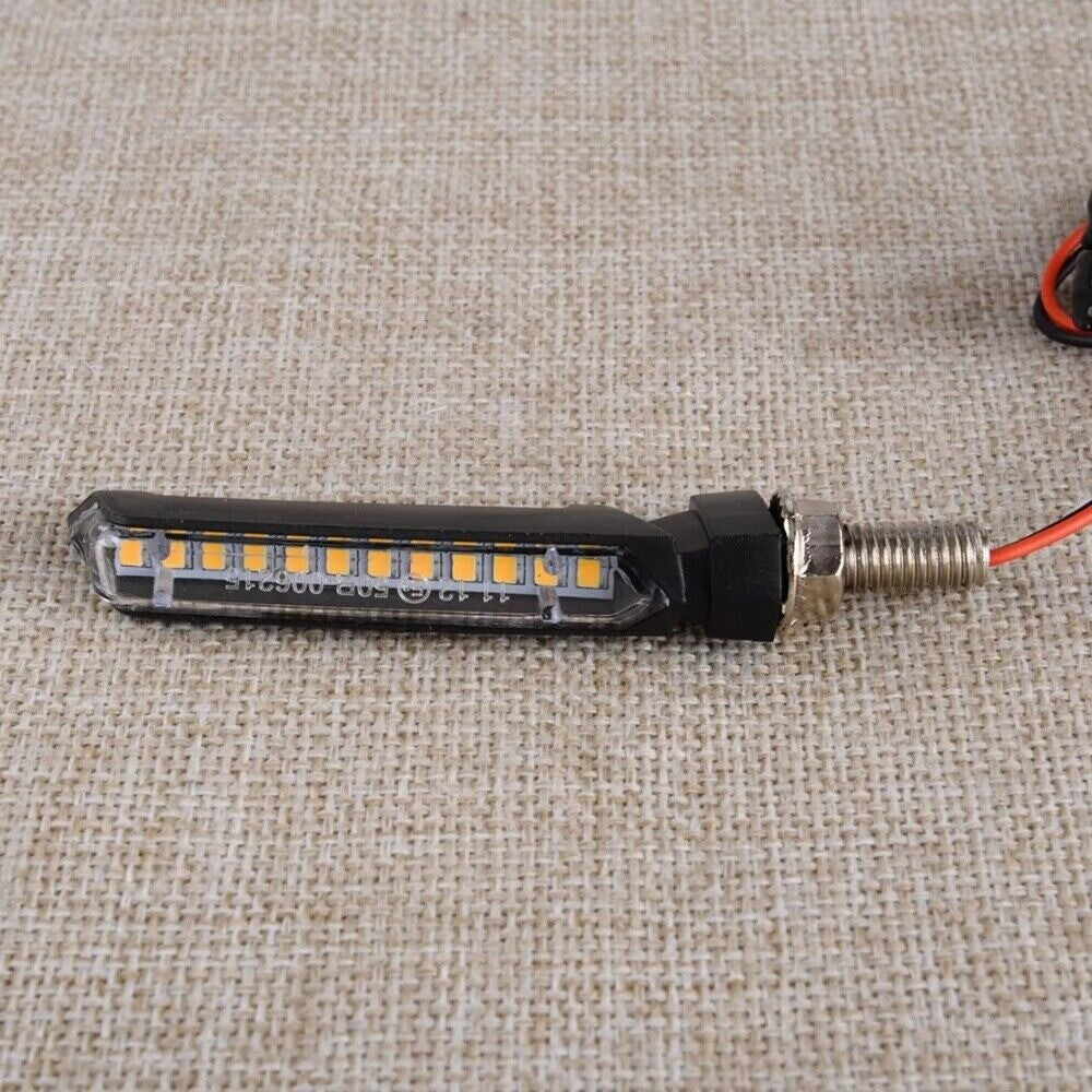 2pcs Motorcycle LED Turn Signal Indicator Light Lamp M8 12V Scooter Accessories n