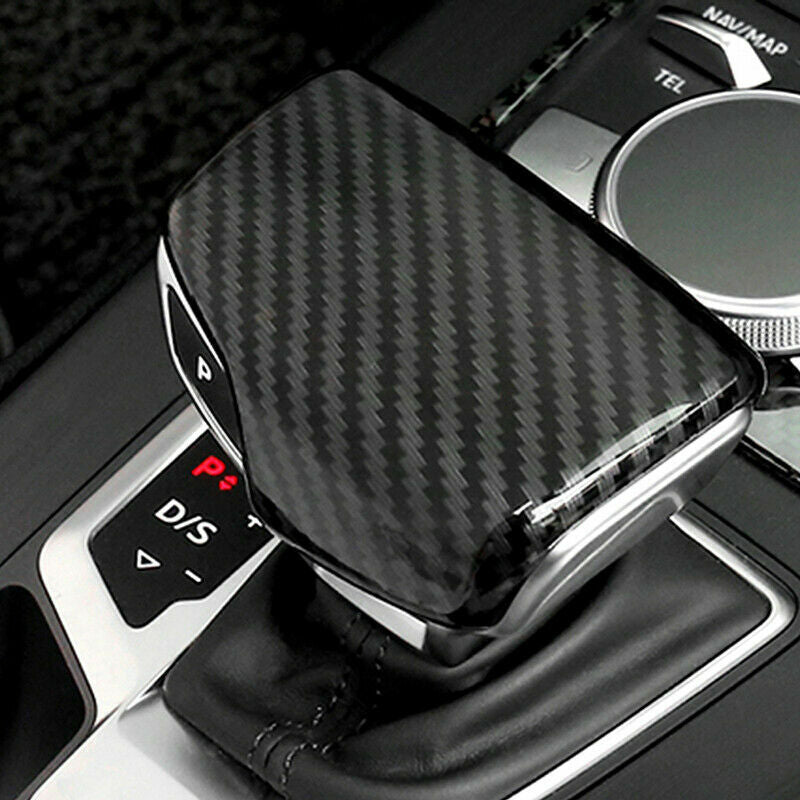 LHD for Audi for A4 B9 for A5 Q5 Q7 S5 17-20 shift button cap carbon fiber covers Q