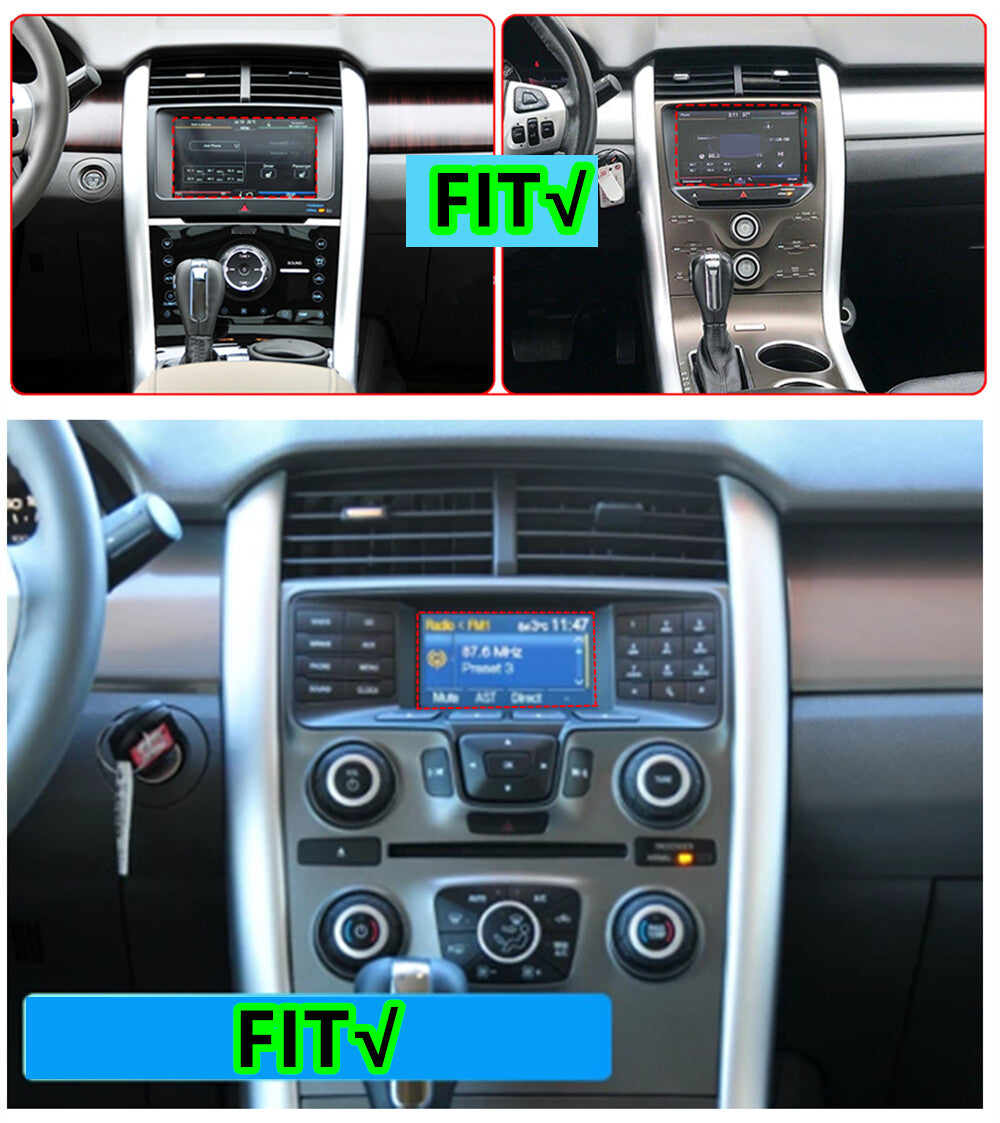 For 2010-15 for Ford Edge Carplay 2+32GB Radio Stereo GPS Nav Head Unit WIFI FM 9.7