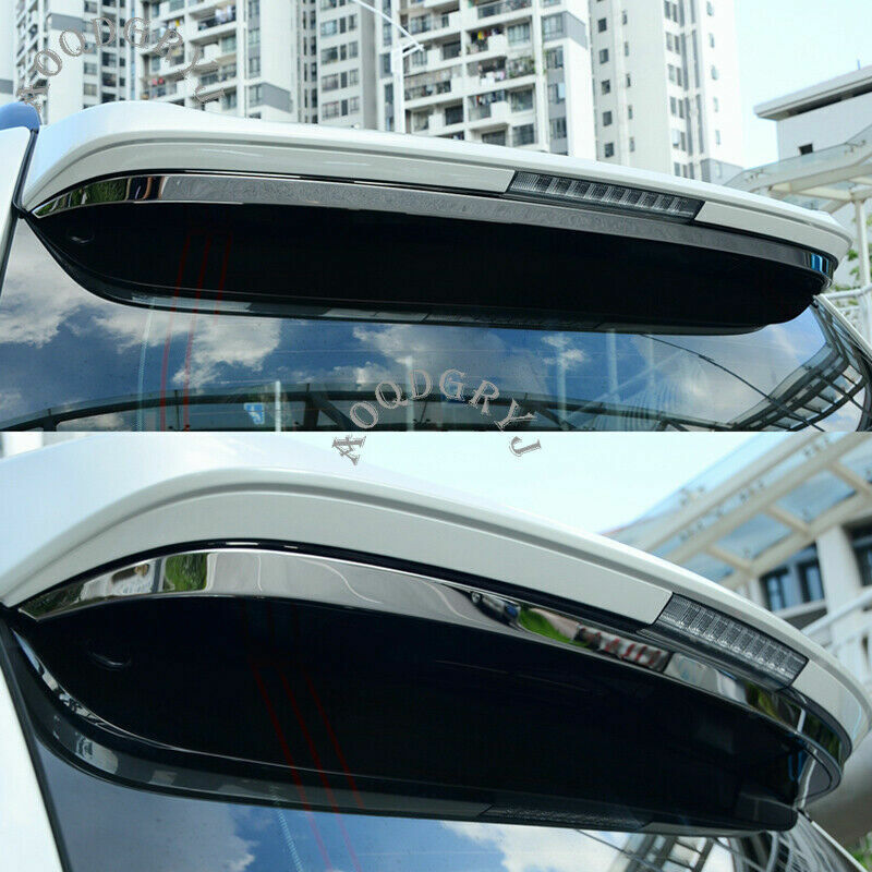 for Toyota Prado FJ150 2010-2021 Stainless Rear spoiler trim Molding decor strip