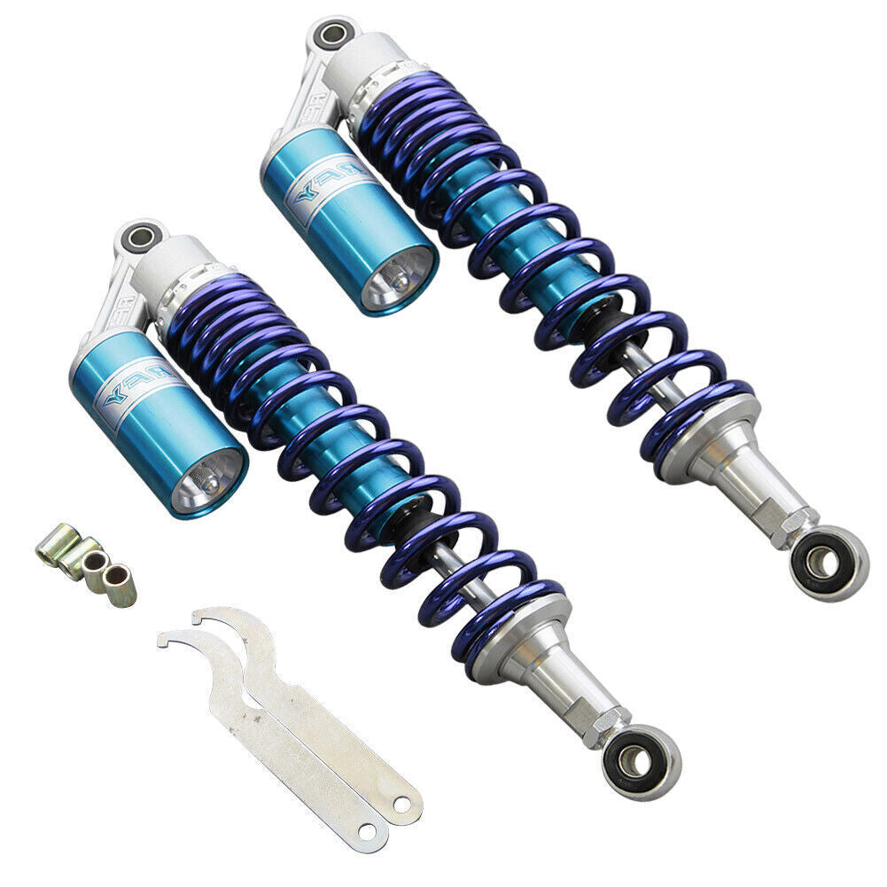 400mm 15 3/4 Rear Shock Absorber Suspension Kit Adjustable Universal Pair Motor