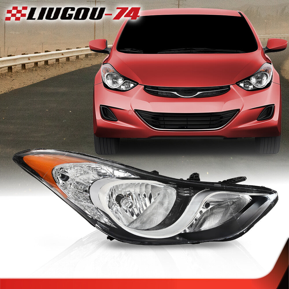 Halogen headlight assembly suitable for 2011-2013 for Hyundai for Elantra 921023y000- v