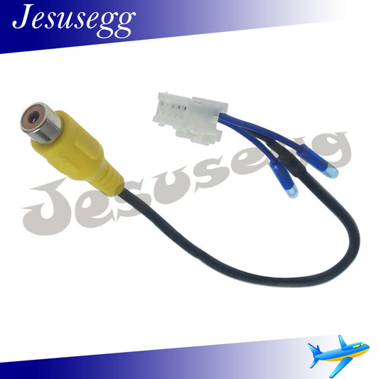10Pins Rearview Backup Camera Cable Adaptor RCA For Car Stereo Radio Universal