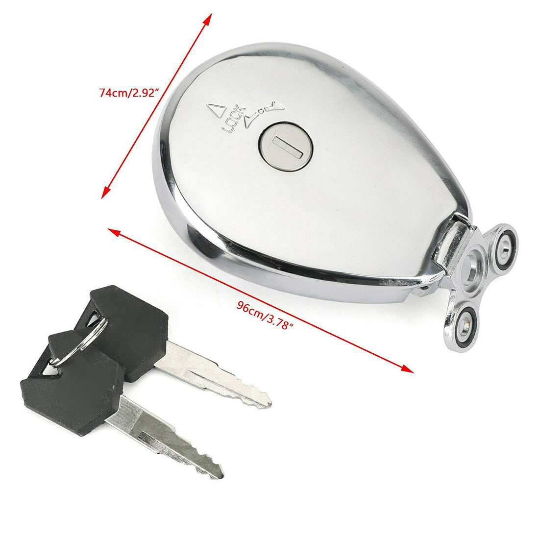 Fuel tank cap with 2 buttons for Kawasaki 1996-1997 ELIMINATOR 600 (ZL600-B) Q