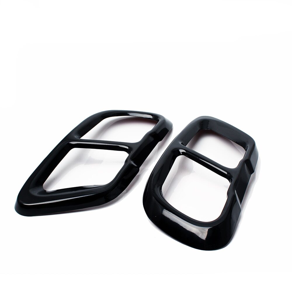 Gloss Black Exhaust Pipe Tail Cover Trim for BMW X5 G05 X6 G06 X7 G07 19-22 Tips Q