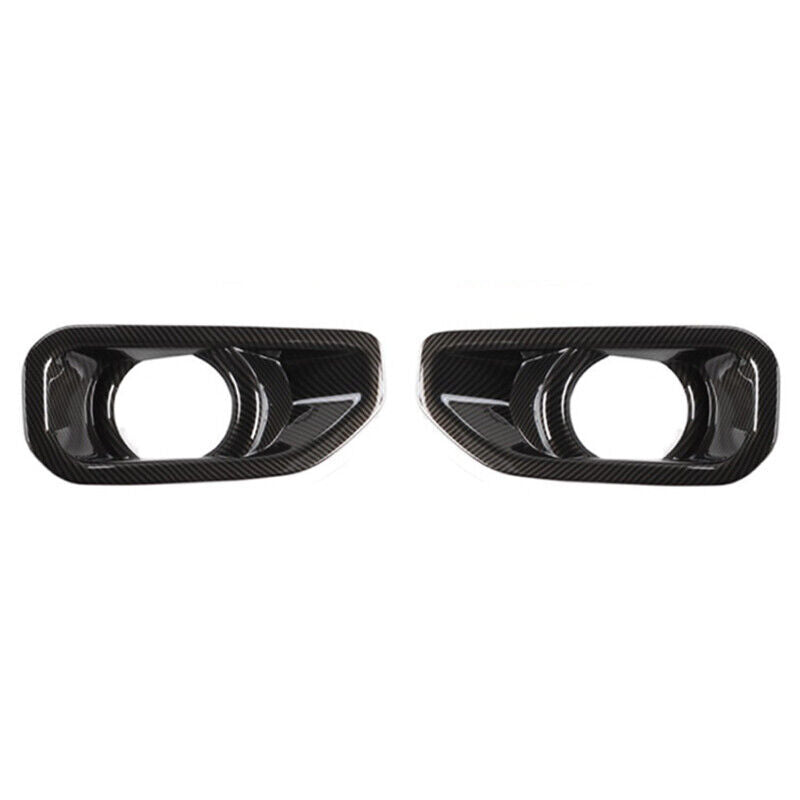 for Jeep for Wrangler JL Sahara 18-22 Pair Fog Lamp Cover Trim Frame Carbon Pattern