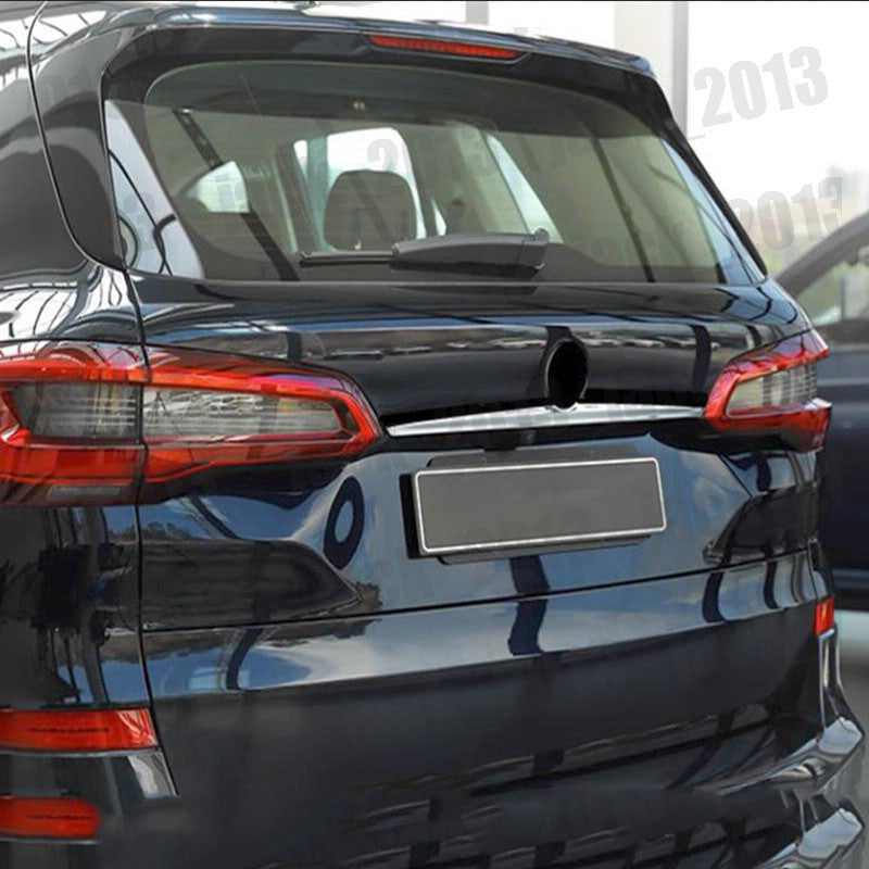 for BMW X5 2019-2024 Stainless Chrome Rear Trunk Tailgate Boot Grab Trim Cover