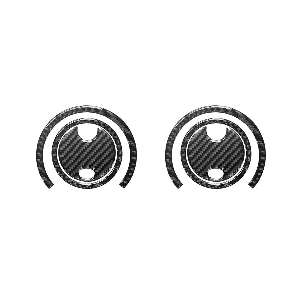 6pcs Carbon Fiber Air Vent Frame Trim for Jeep for Wrangler 2007-2010
