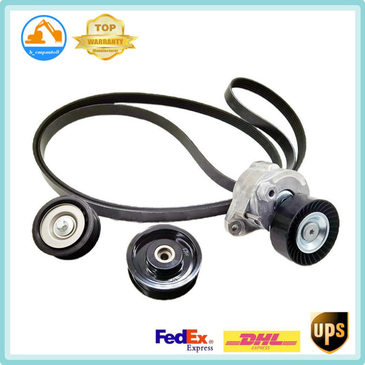 Gates Belt Tensioner Pulley Kit w/A2722000270 for Mercedes C350 C300 E550 E350