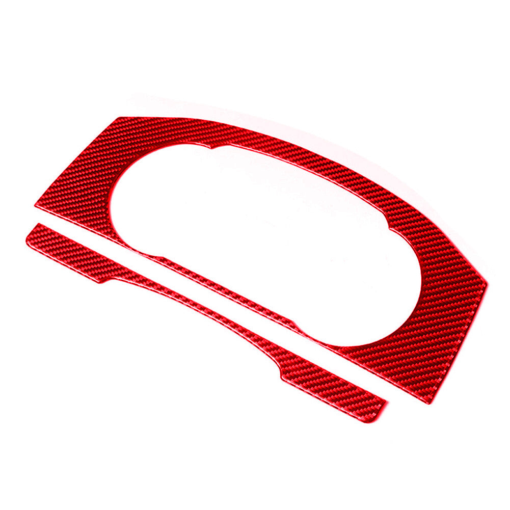 Red Carbon Fiber Dashboard Console Panel Trim Cover for VW for Golf MK7 2014-2019