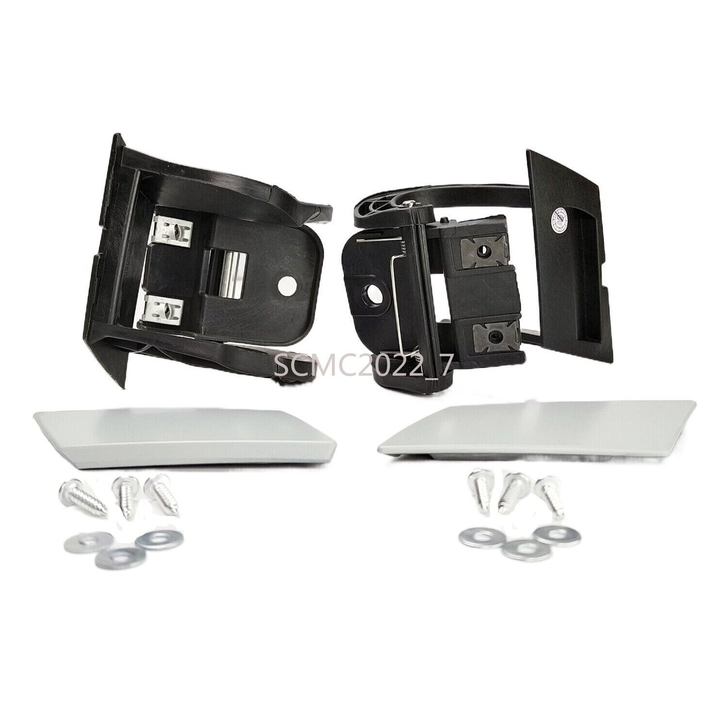 Pair Headlamp Washer Top Cover Kit Fit for VW Phaeton 2002-20103D0807927B/928B