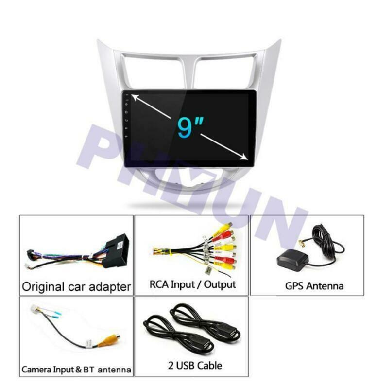 Android 9.1 Stereo Radio MP5 Player GPS 2GB+32GB FM for Modern Accents 2010-2016 n