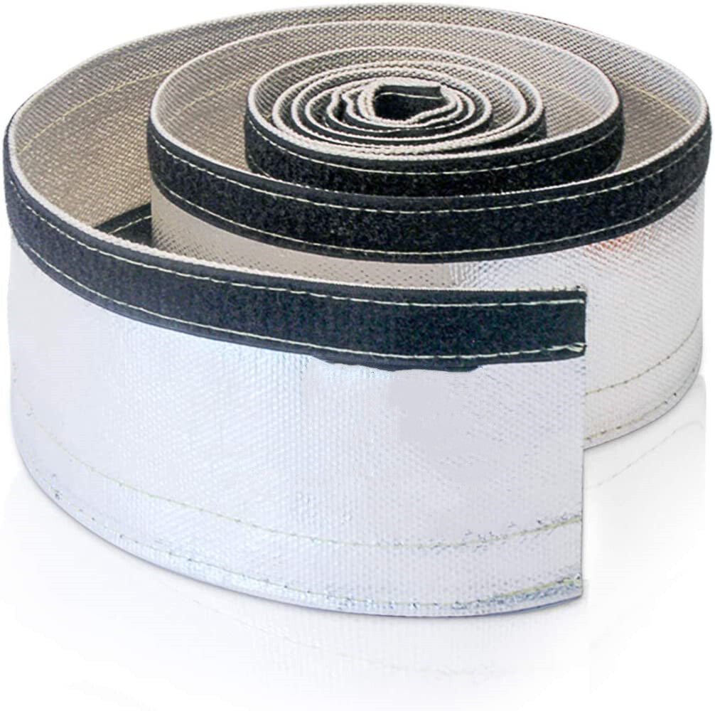 Heat shield sleeve aluminum alloy sleeve protective barrier hook 5/8 ID