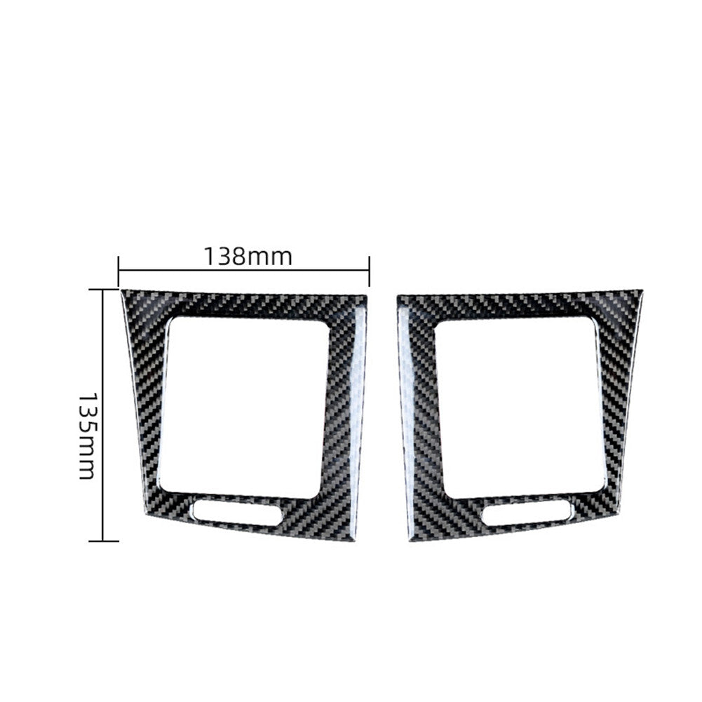 4x Carbon Fiber Door Handle Frame Cover Trim For Silverado for GMC for SIERRA 2014-2018 v